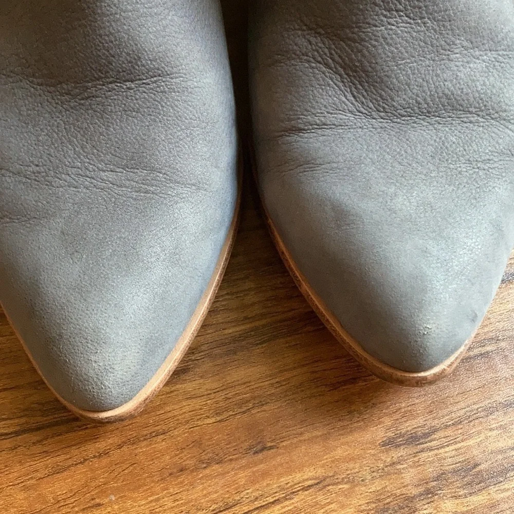 Frye gray leather booties size‎ 9.5